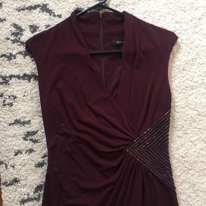 Plum Ellen Tracy cocktail dress size 2